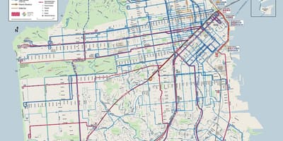 SFmta ಮಾರ್ಗ ನಕ್ಷೆ